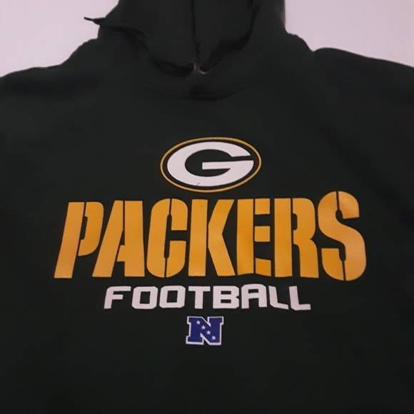 NFL team apparel Green Bay Packers sweatshirt with hood size xl - Picture 4 of 8